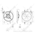 Electric radiator cooling fan for FORD KA FORD